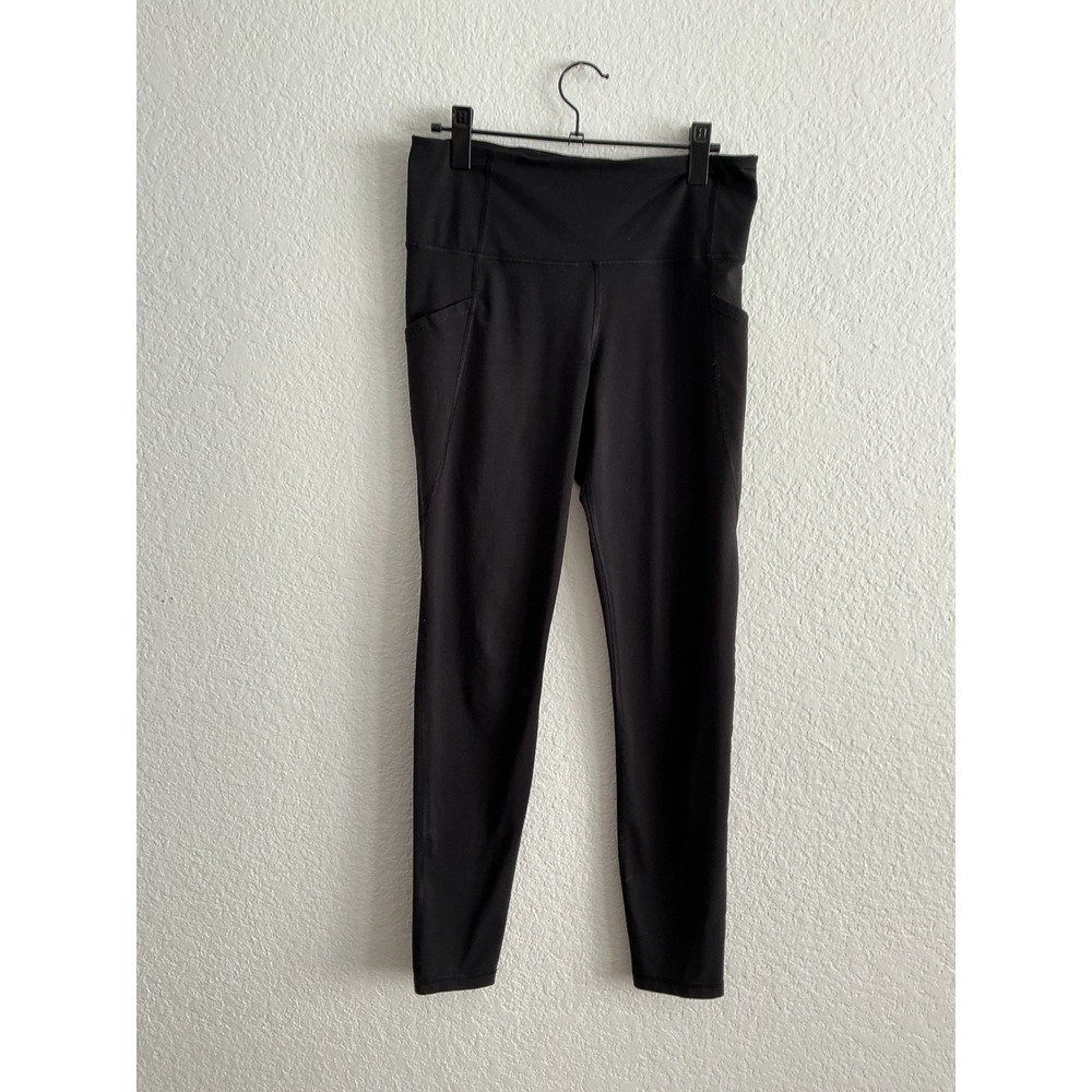 Old Navy Active Elevate Leggings Large Tall Good Black High Waisted Pockets